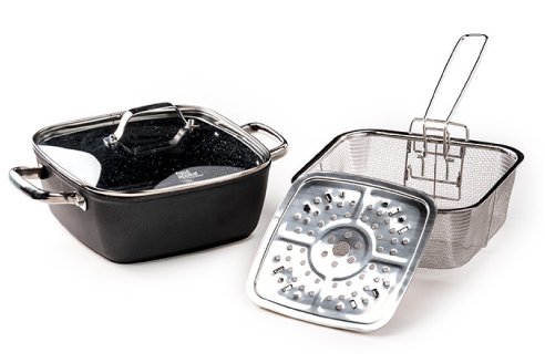 EVERYDAY PLUS 24 cm Multicooker 3-in-1 Cooking/Frying/Steaming Pot