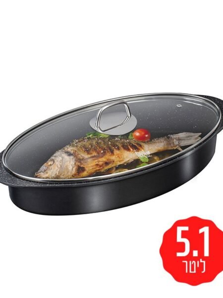 Oval Roaster 5.1 Liter BLACK MARBLE