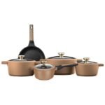 9-piece pot set - BLACKBERRY cream