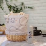 Mickey Mouse Picnic Basket with Straw Bottom - Mickey & Minnie