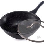 Wok with 30 cm Black Marble cover