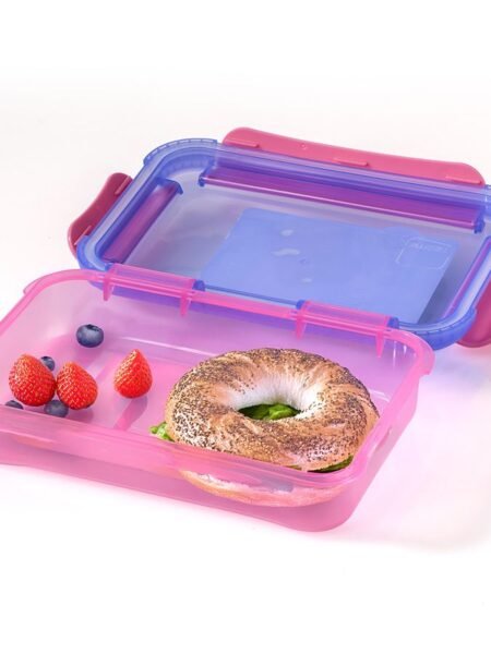 SLIMLINE Bento Lunch Box 1.0 L Pink/Purple Food Appeal by Smash