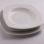 Food Set 18 Pieces Square White Porcelain MILAN (2632)