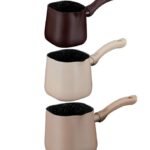 Pack of 3 square pinjans 0.4/0.6/0.8 L COFFEE COLLECTION Mocha\cream\brown