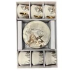 Set of 6 coffee cups and coasters - Model 1 (Copy)