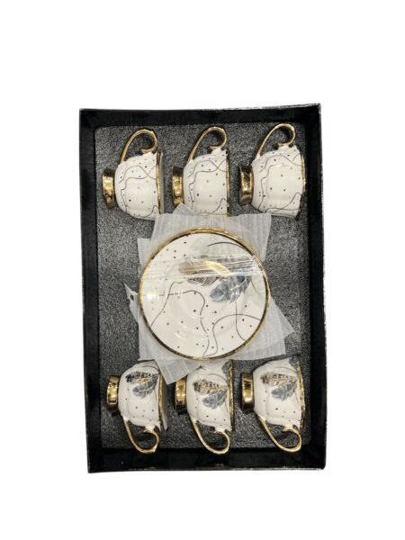 Set of 6 coffee cups and coasters - Model 1 (Copy) (Copy) (Copy) (Copy)