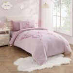 4-piece luxury duvet set – Papillon Pink