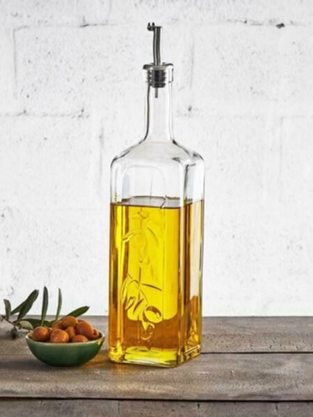 1 liter glass oil bottle